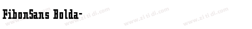 FibonSans Bolda字体转换